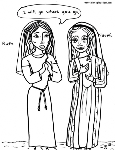 naomi and ruth coloring pages - photo #28
